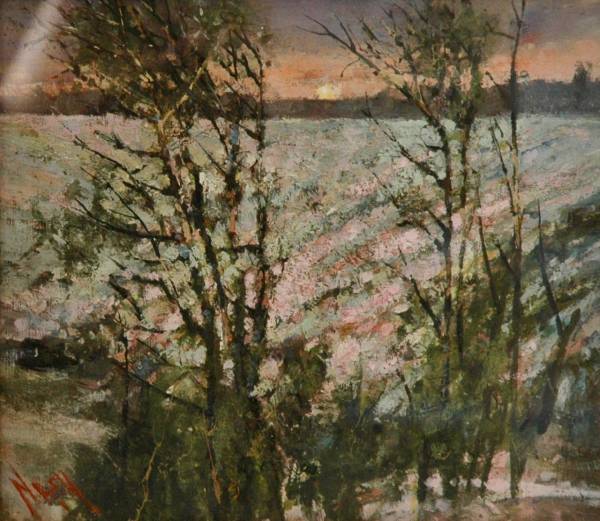 - Oil on Board, Painting by Will Nash, measuring 19 x 21 cm (H x W) framed at 33 x 36 cm £345